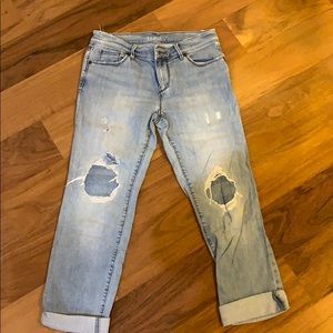 Relaxed straight fit denim